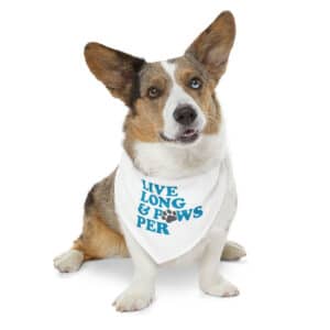 Live Long and Pawsper Pet Bandana Collar