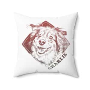 Customizable Spun Polyester Square Pillow