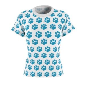 Paw Prints Women's Cut & Sew Tee (AOP)